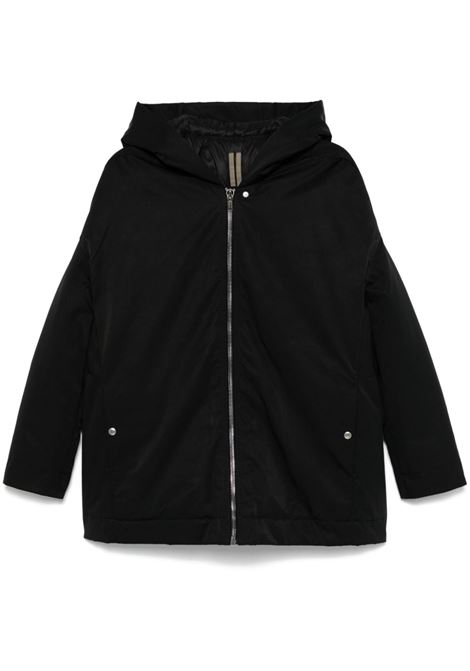 Cappotto Peter con cappuccio in nero Rick Owens Drkshdw - donna